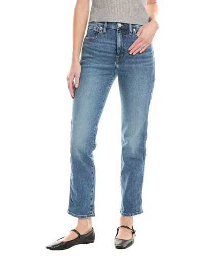 Madewell Stovepipe Heathridge Wash Jean In Blue