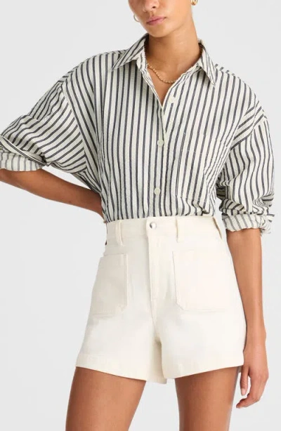 Madewell Straight-hem Shirt In Multi