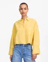 Madewell Straight-hem Shirt In Poplar Yellow