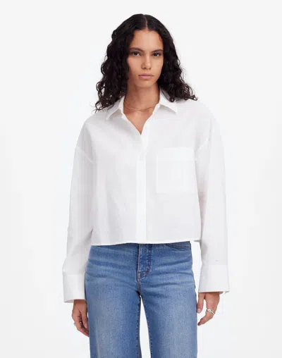 Madewell Straight-hem Shirt In White