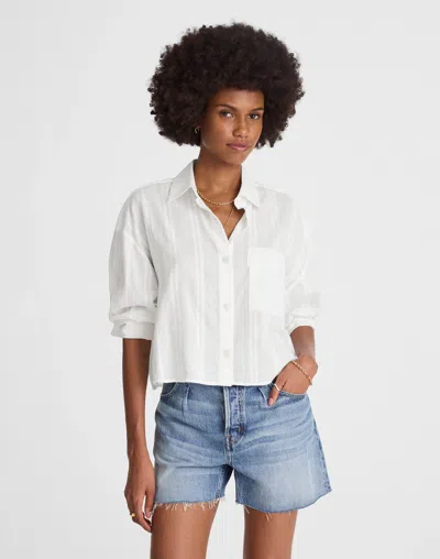 Madewell Straight-hem Shirt In White