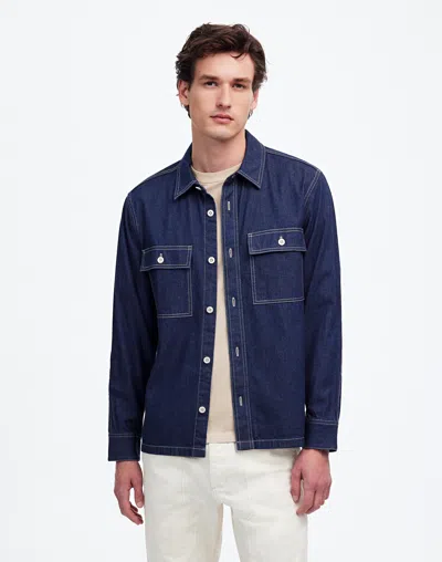 Madewell Straight-hem Work Shirt In Rinse