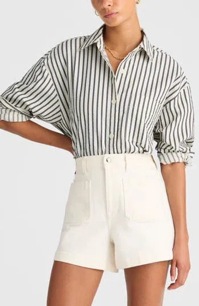 Madewell Straight-hem Shirt In Multi