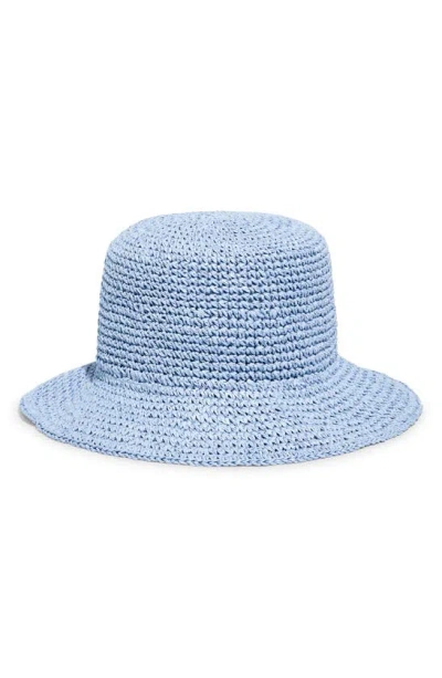 Madewell Straw Bucket Hat In Distant Peri