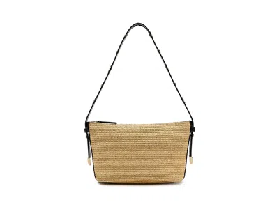 Madewell Straw Leather Sun Stud Shoulder Handbags Natural Multi: One Size