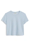 Madewell Stripe Boxy Crop Slub T-shirt