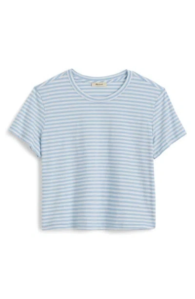 Madewell Stripe Boxy Crop Slub T-shirt