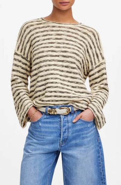Madewell Stripe Crewneck Long Sleeve T-shirt
