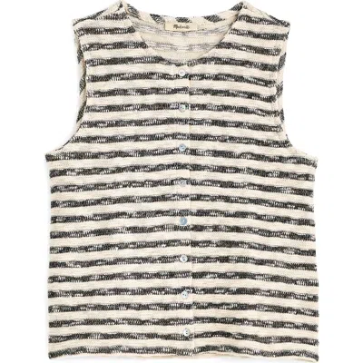 Madewell Stripe Crewneck Sweater Vest