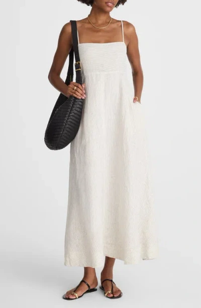 MADEWELL MADEWELL STRIPE EMPIRE WAIST MIDI SUNDRESS