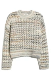 Madewell Stripe Open Stitch Sweater In Multi