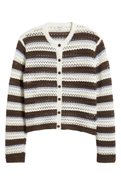 Madewell Stripe Pointelle Cardigan