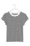 MADEWELL STRIPE SUPIMA® COTTON BLEND RIB T-SHIRT