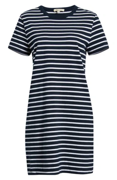 Madewell Stripe T-shirt Minidress In Blue