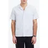 Madewell Stripe Twill Camp Shirt In Hydrangea