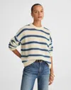 Madewell Striped Pullover Sweater In Neutral