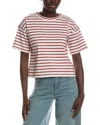 Madewell Structured Striped Boxy T-shirt In Multi