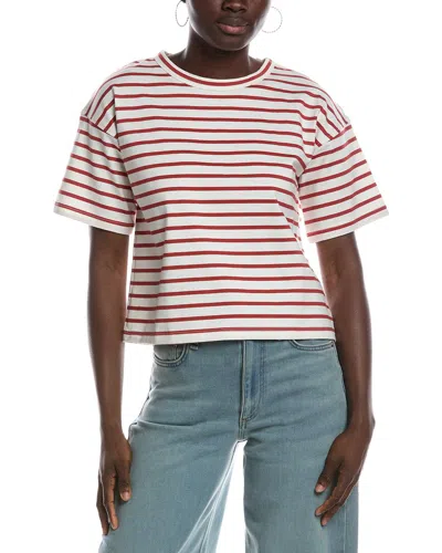 Madewell Structured Striped Boxy T-shirt In Multi