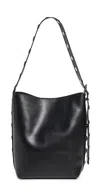 Madewell Essentials Leather Tote In True Black