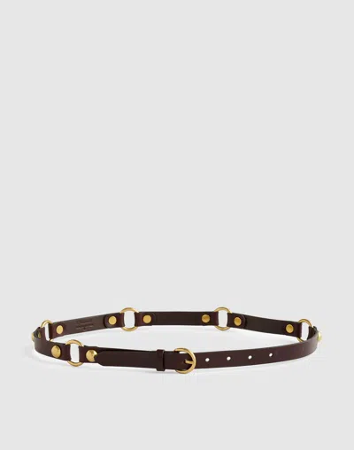 Madewell Studded Belt In Brown