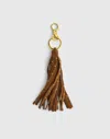 Madewell Studded Tassel Bag Charm In Brown