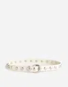Madewell Studded Western Belt In Ivory