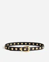 Madewell Studded Western Belt In True Black Multi