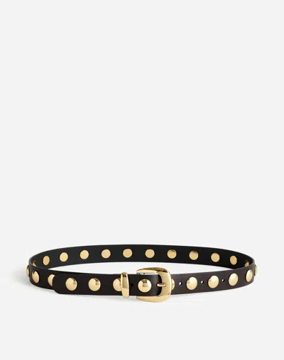 Madewell Studded Western Belt In True Black Multi