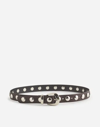 Madewell Studded Western Belt In True Black Multi