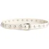 Madewell Studded Western Leather Belt In White