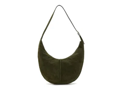 Madewell Suede Essentials Curve Shoulder Bag Shoulder Handbags Loden: One Size In Black