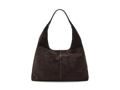 Madewell Suede Lg Slouchy Shoulder Tote Tote Handbags Dark Carob: One Size In Brown