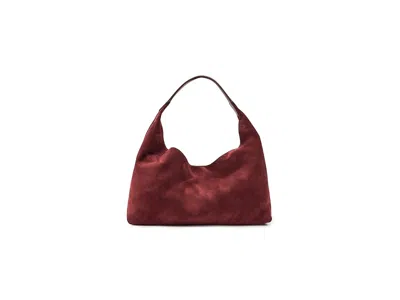 Madewell Suede Slouchy Shoulder Bag Shoulder Handbags Aged Wine: One Size In Burgundy