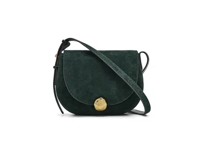 Madewell Suede Sm Dakota Saddle Crossbody Shoulder Handbags Midnight Forest: One Size In Blue