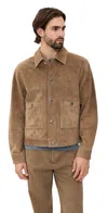 Madewell Suede Western Jacket Desert Brown In Animal Print