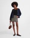 Madewell Suiting Mini Skirt In Gray