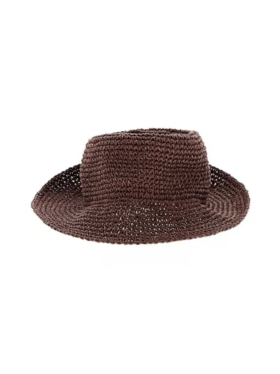 Pre-owned Madewell Sun Hat In Brown
