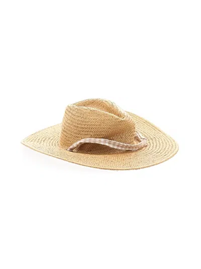 Pre-owned Madewell Sun Hat In Tan