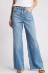 Madewell Super Wide Leg Jeans In Lelani Wash