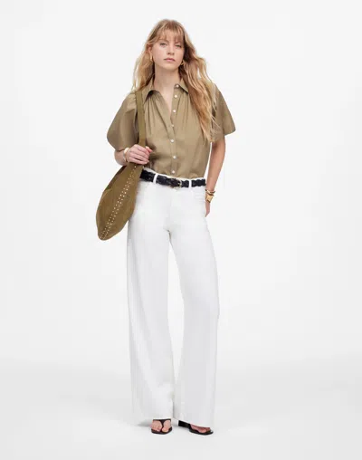 Madewell Superwide-leg Jeans In Tile White