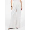 Madewell Superwide Leg Linen & Cotton Blend Pants In Tan And Black Stripe