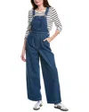 Madewell Superwide-leg Overalls In Blue