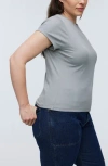 Madewell Supima® Cotton Rib T-shirt In Dusk Grey