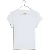 Madewell Brightside Cap Sleeve Tee In Eyelet White
