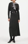 Madewell Sweater Maxi Dress In Heather Charcoal