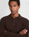 Madewell Sweater Polo In Brown