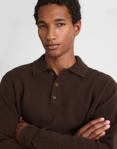 Madewell Sweater Polo In Brown