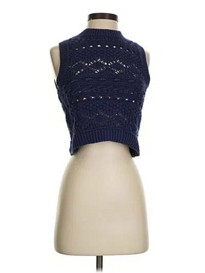 Pre-owned Madewell Sweater Vest In Blue