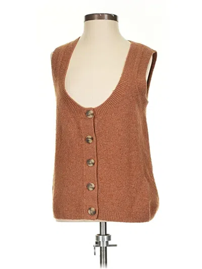 Pre-owned Madewell Sweater Vest In Brown