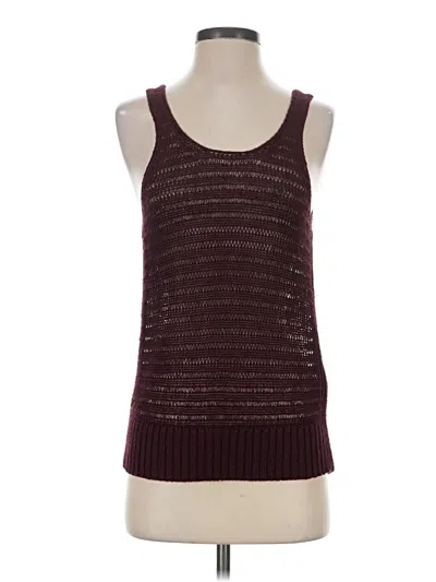 Madewell Sweater Vest In Burgundy